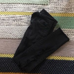 Joe’s Distressed Black Jeans Size 24